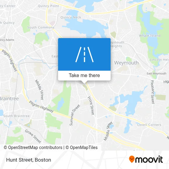 Hunt Street map