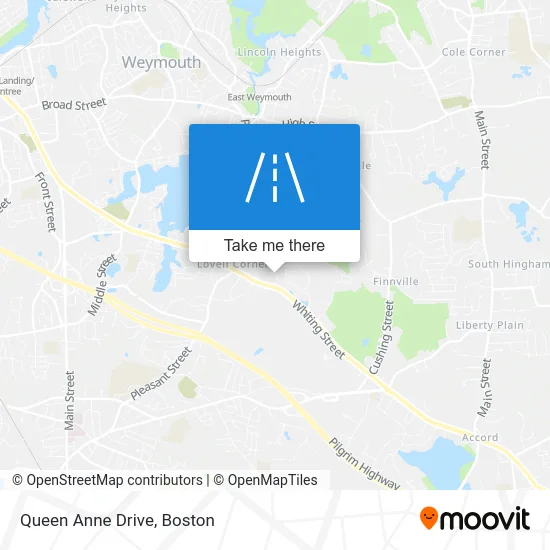 Queen Anne Drive map