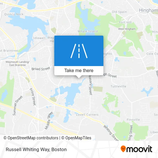 Russell Whiting Way map