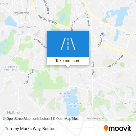 Tommy Marks Way map