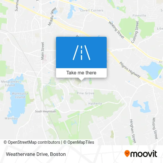 Weathervane Drive map