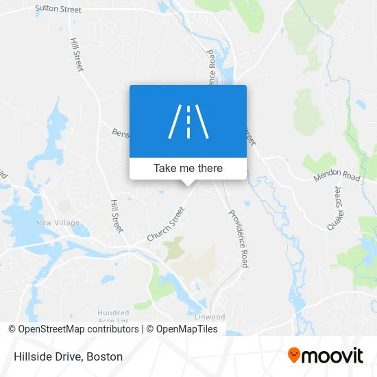 Hillside Drive map