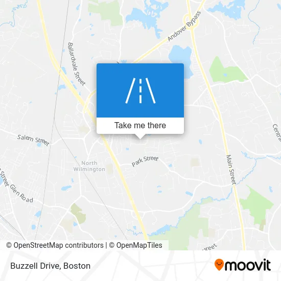Buzzell Drive map