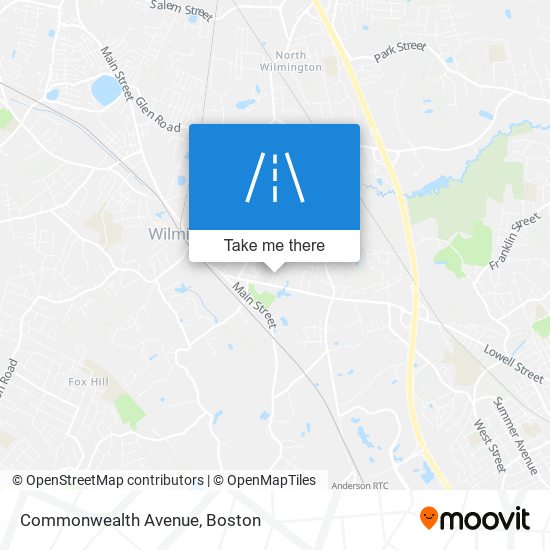 Mapa de Commonwealth Avenue