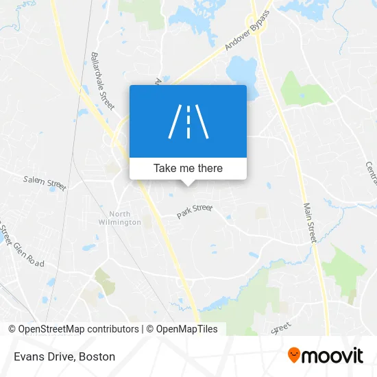 Evans Drive map