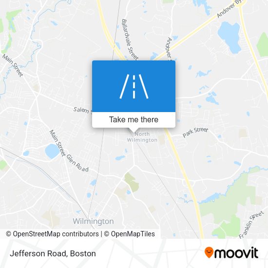 Jefferson Road map