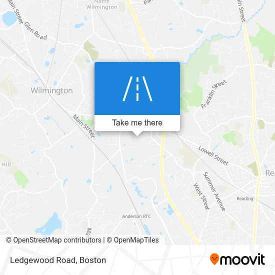 Ledgewood Road map