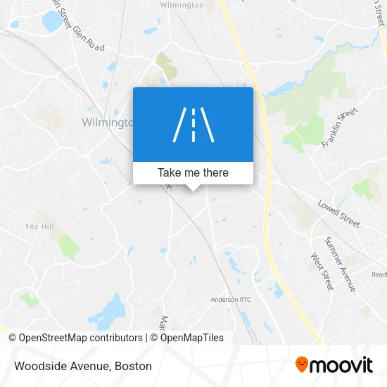 Woodside Avenue map