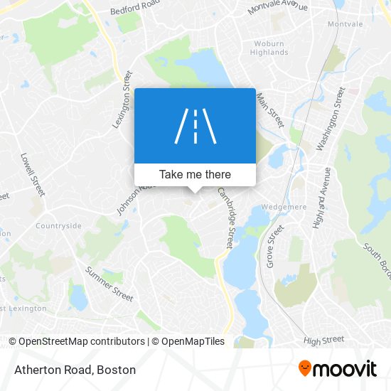 Mapa de Atherton Road