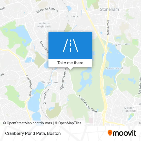 Cranberry Pond Path map