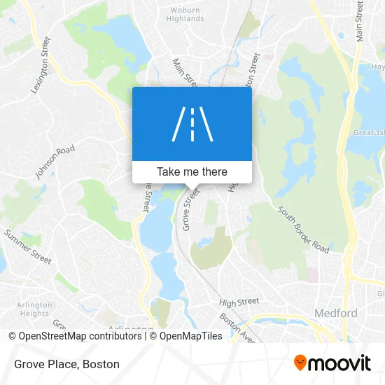Grove Place map