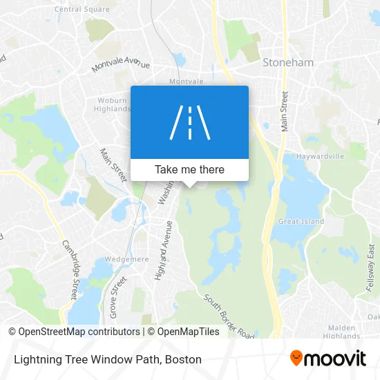 Lightning Tree Window Path map