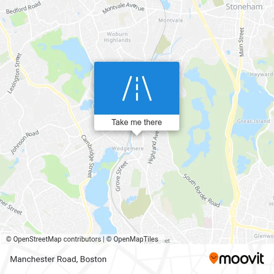 Manchester Road map
