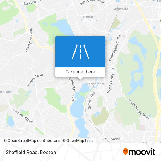 Mapa de Sheffield Road