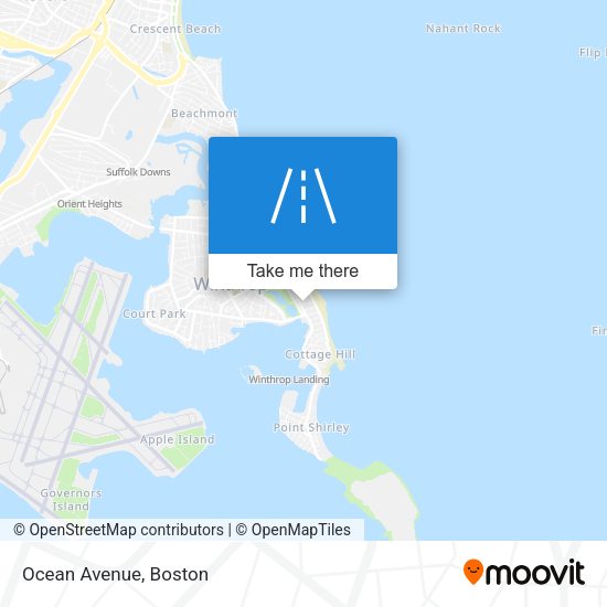 Ocean Avenue map