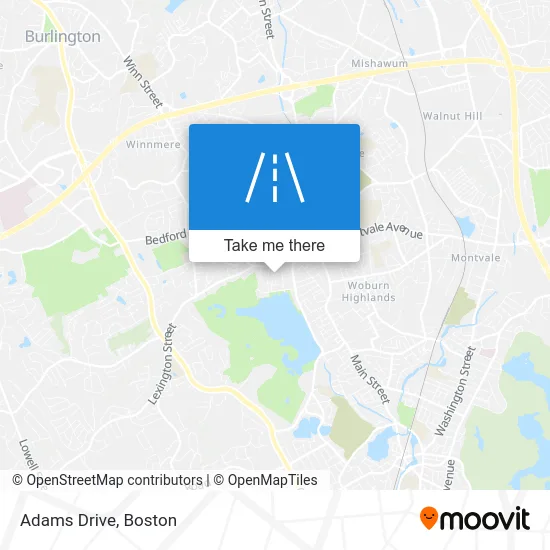 Adams Drive map