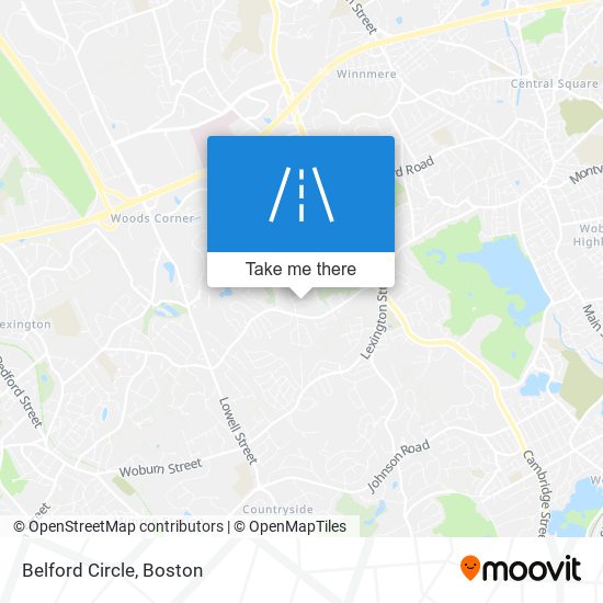 Belford Circle map