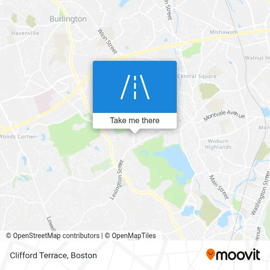 Clifford Terrace map