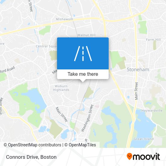 Mapa de Connors Drive