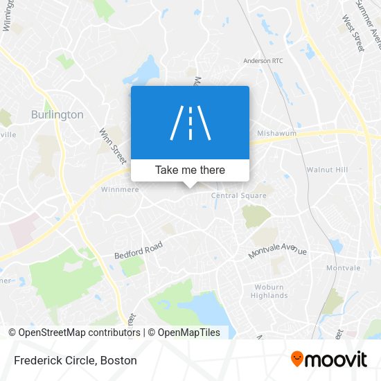 Mapa de Frederick Circle