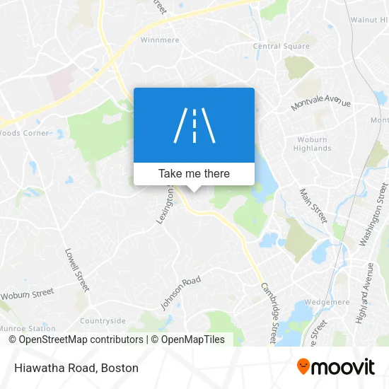 Hiawatha Road map