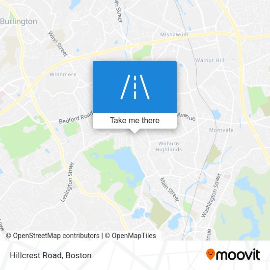Mapa de Hillcrest Road