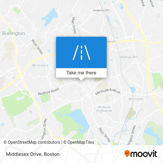 Middlesex Drive map