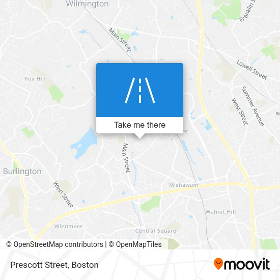 Prescott Street map