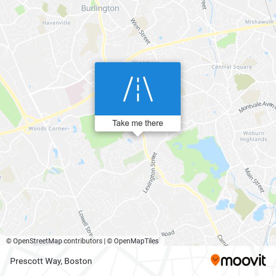 Prescott Way map