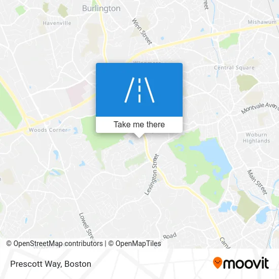 Prescott Way map