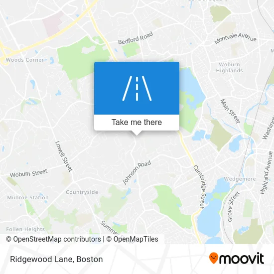 Ridgewood Lane map