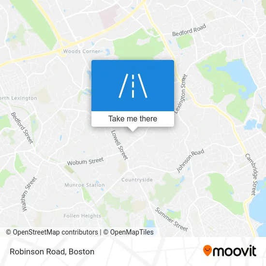 Robinson Road map