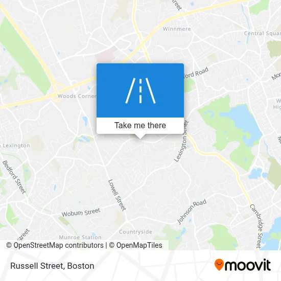 Russell Street map