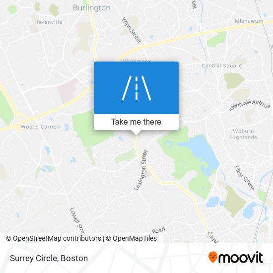 Surrey Circle map