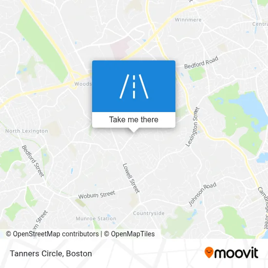 Tanners Circle map