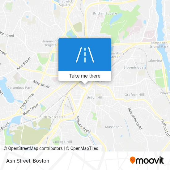 Ash Street map