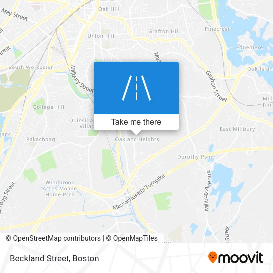 Beckland Street map