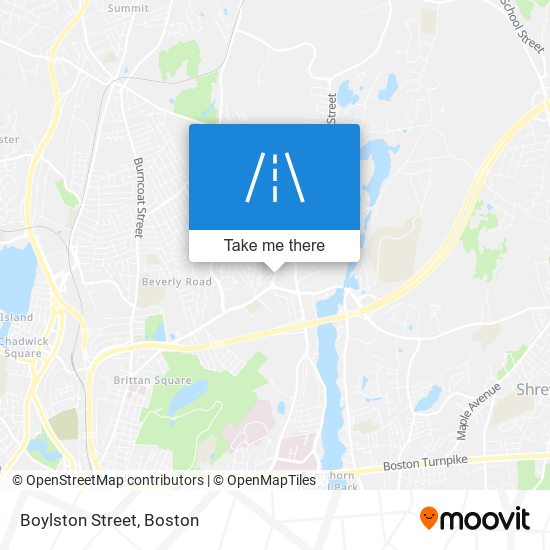 Boylston Street map