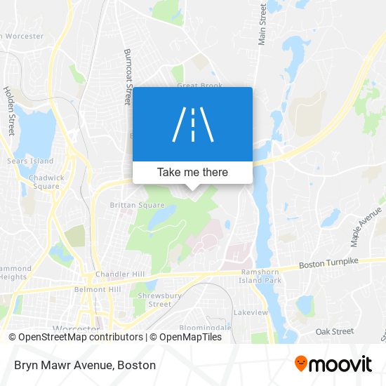 Bryn Mawr Avenue map