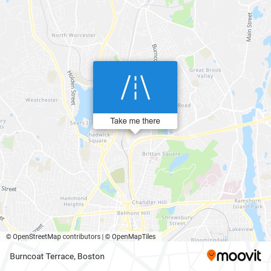 Burncoat Terrace map