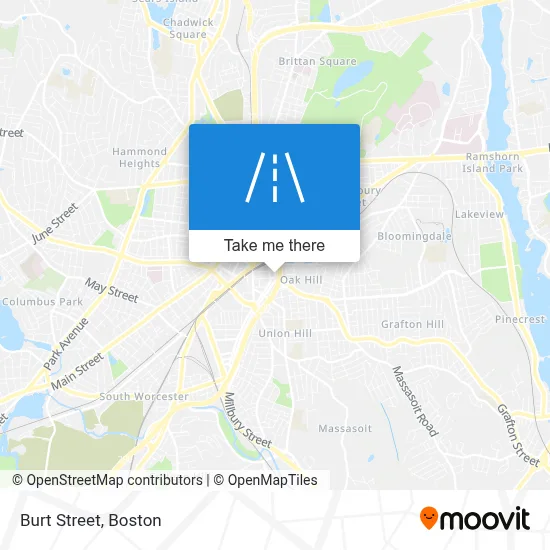 Burt Street map