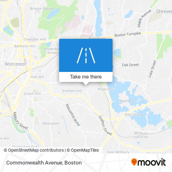 Mapa de Commonwealth Avenue