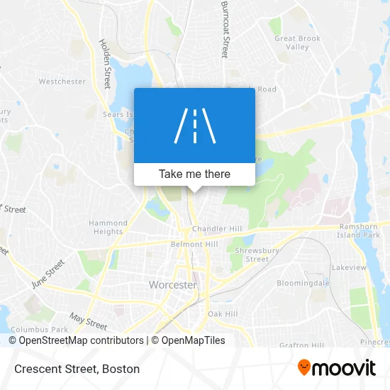 Crescent Street map