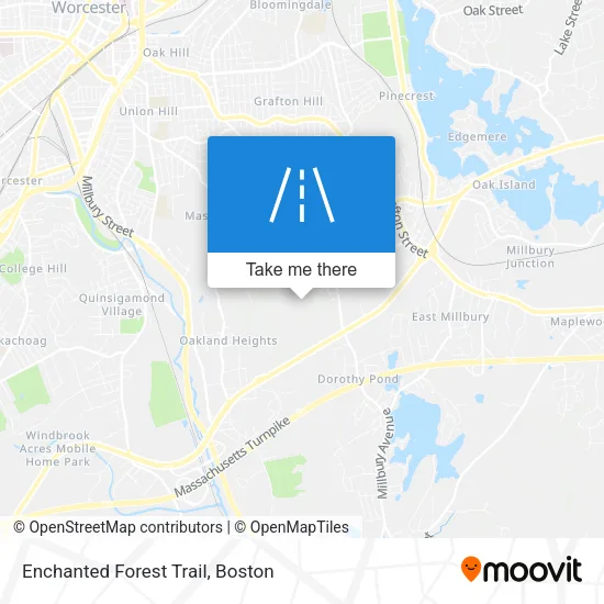 Enchanted Forest Trail map