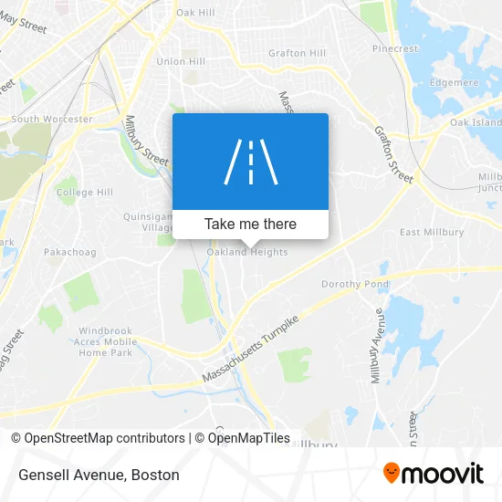 Gensell Avenue map
