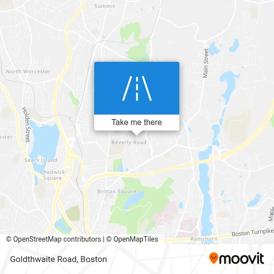 Goldthwaite Road map