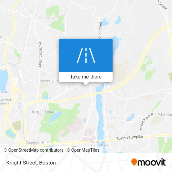 Knight Street map