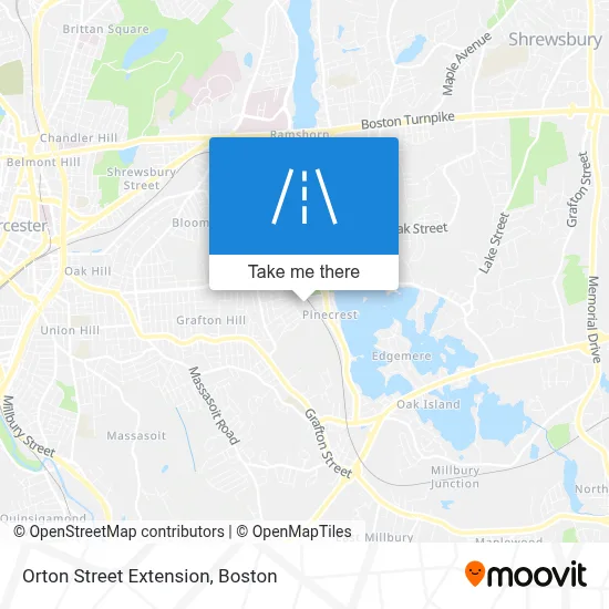 Orton Street Extension map