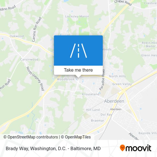 Mapa de Brady Way