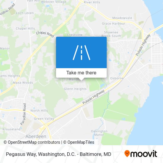 Pegasus Way map